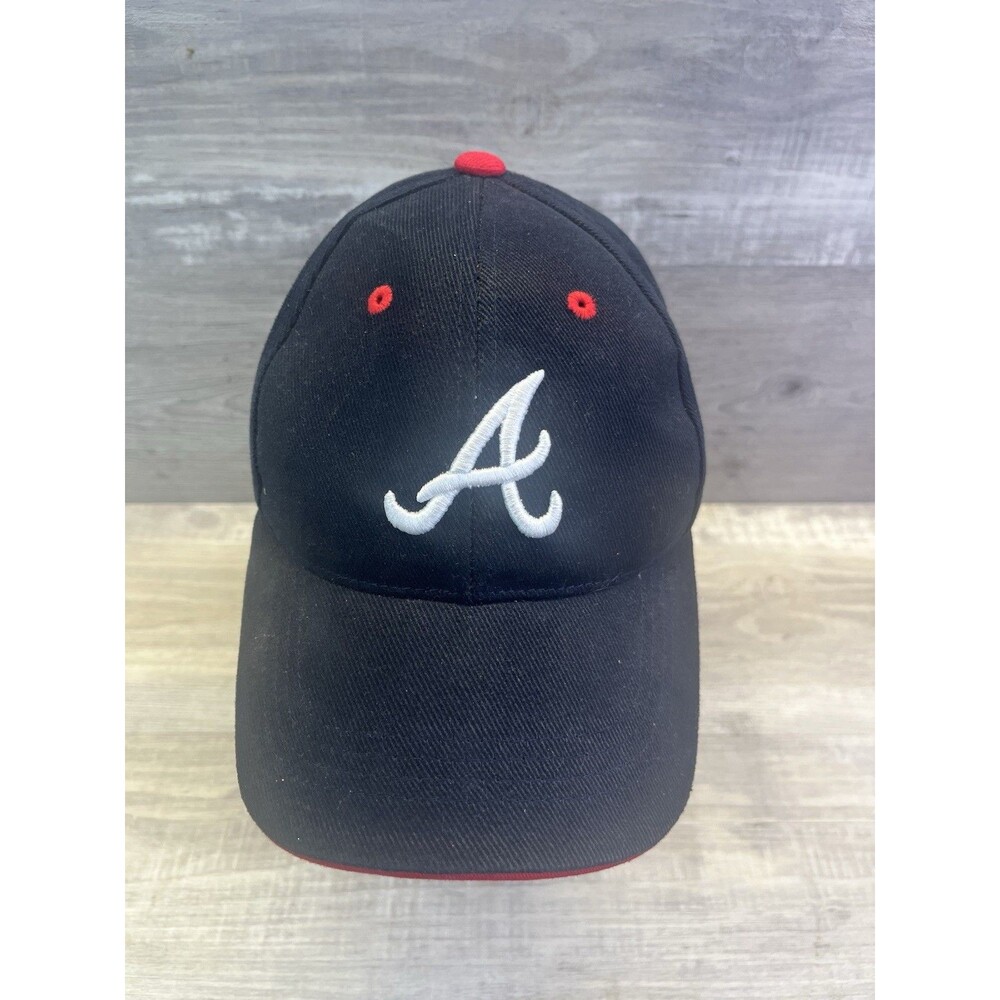 Vintage Atlanta Braves Hat Adjustable MLB Baseball Twins Enterprise Blue Red Cap